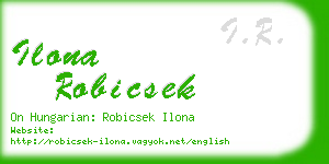 ilona robicsek business card
